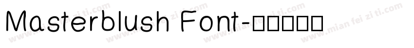 Masterblush Font字体转换